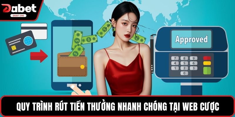 Quy trình rút tiền thưởng nhanh chóng tại web cược